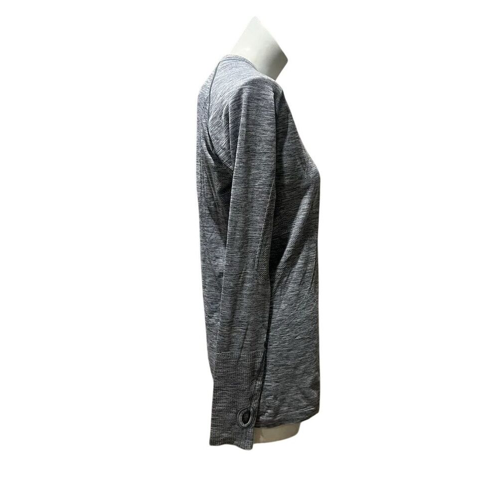 Lululemon Women's Gray Long Sleeve Activewear Top Size 12 - Picture 3 of 8